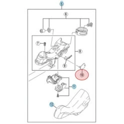 Cache-Câble De Manette De Dérailleur Et De Frein Shimano Dura Ace ST-9000 -Magasin De Vélos Spécialisé cache cable de manette de derailleur et de frein shimano dura ace st 9000 1