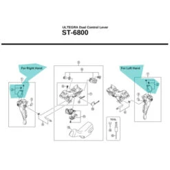 Capot Frontal Shimano Ultegra ST6800 - [x1]