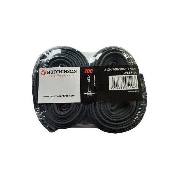 Chambres à Air Hutchinson Velo Route 700X20/25 - Presta 48mm 3 Chambres à Air Hutchinson Velo Route 700X20/25 - Presta 48mm