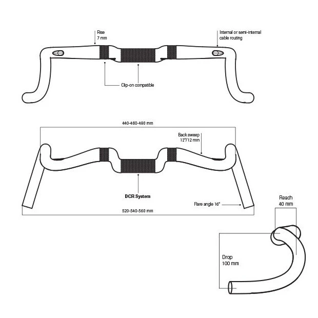 Deda-elementi Cintre Gravel Deda Elementi Gera Carbone Noir - 31,7 Mm 7 Deda-elementi Cintre Gravel Deda Elementi Gera Carbone Noir - 31,7 Mm – Image 5