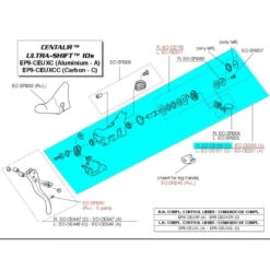 Campagnolo® Corps + Mécanisme Droit Campagnolo Ultra Shift 10S Noir - EC-CE100
