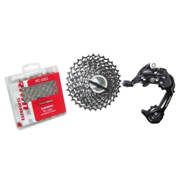 Dérailleur Arrière SRAM Rival + Chaîne PC 1051 + Cassette PG 1050 (11/32) 3 Dérailleur Arrière SRAM Rival + Chaîne PC 1051 + Cassette PG 1050 (11/32)