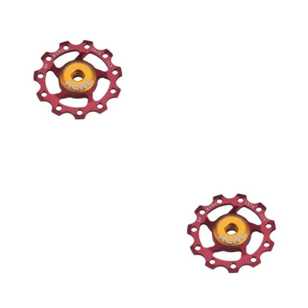 Galet Dérailleur KCNC Light Inox - Rouge 3 Galet Dérailleur KCNC Light Inox - Rouge