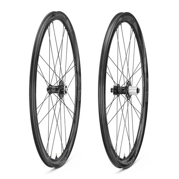 Campagnolo® Paire De Roues Campagnolo Shamal Carbone Frein à Disque Campa N3W - 21 Mm 3 Campagnolo® Paire De Roues Campagnolo Shamal Carbone Frein à Disque Campa N3W - 21 Mm