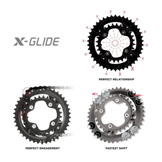 Plateau SRAM X-Glide Pour Red/Force/Rival 110mm 34 Dents 3 Plateau SRAM X-Glide Pour Red/Force/Rival 110mm 34 Dents