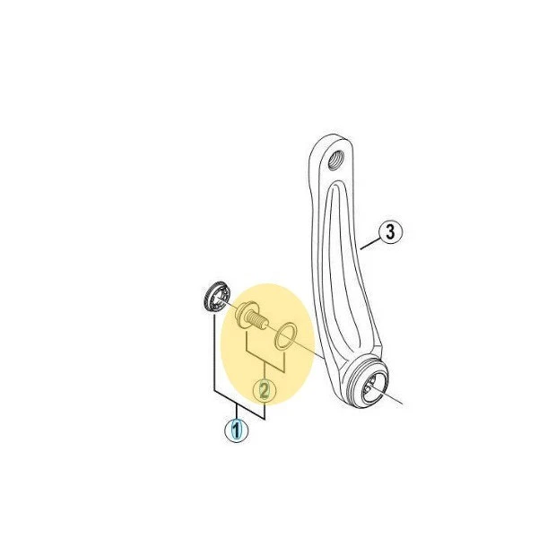 Vis De Manivelle Gauche Shimano 105 FC-5500 3 Vis De Manivelle Gauche Shimano 105 FC-5500